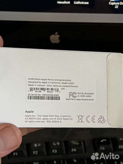 Стилус apple pencil 2