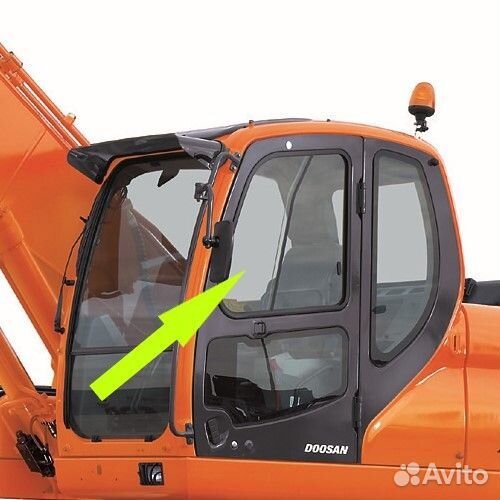 Doosan DX190/225/300LCA Форточка передняя Стекло