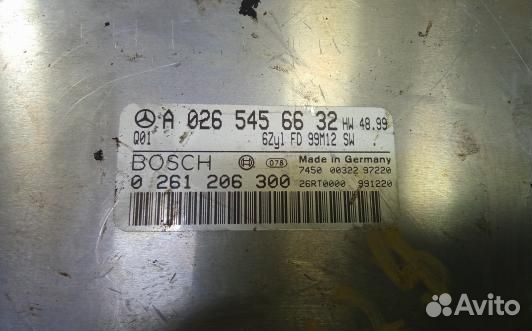 Блок управления двигателем mercedes benz M-class W