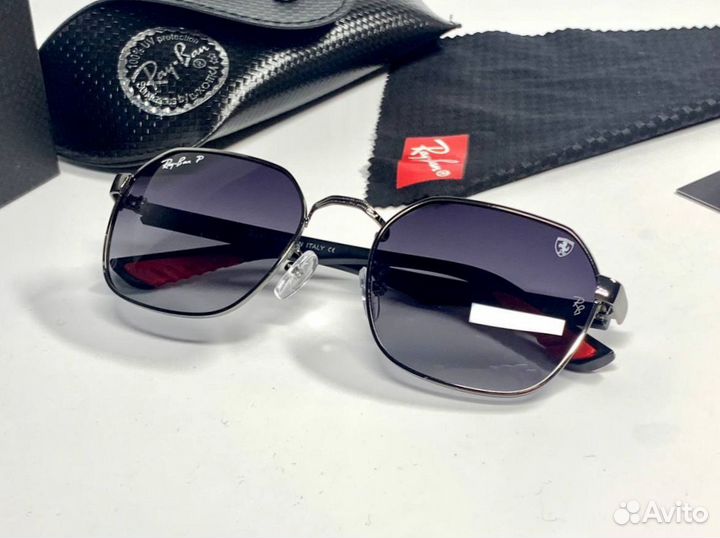 Очки Ray Ban Ferrari черные