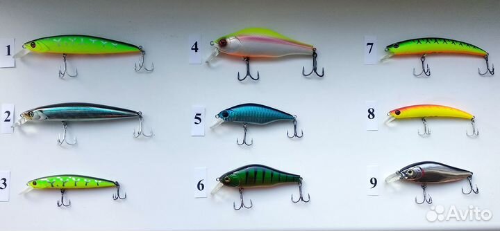 Воблеры от 55 до 130 мм