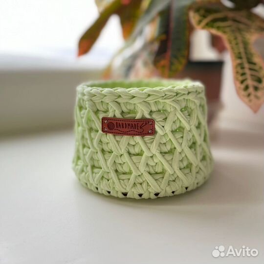 Корзинки вязаные