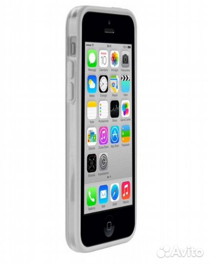 Белый итальянский чехол бампер Puro для iPhone 5C