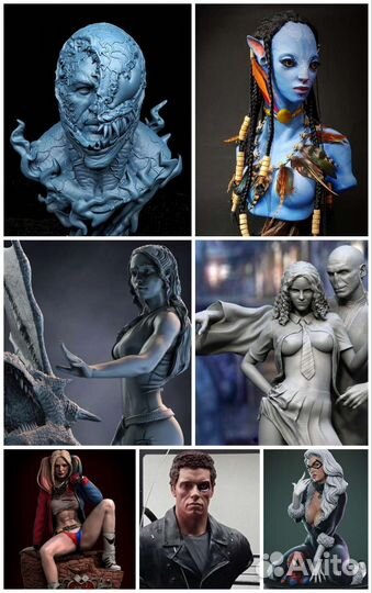 3D печать Marvel, God of War, The Witcher, PS5