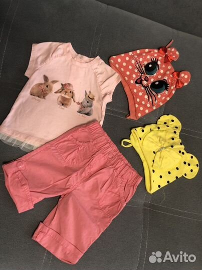 Вещи пакетом для девочки 3-6 месяцев