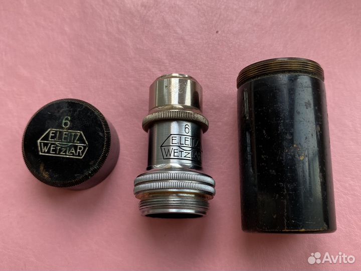 Линзы для микроскопа E,leitz wetzlar 6