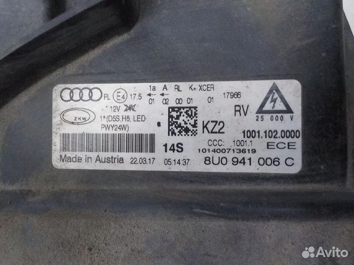 Фара правая Audi Q3/RS Q3