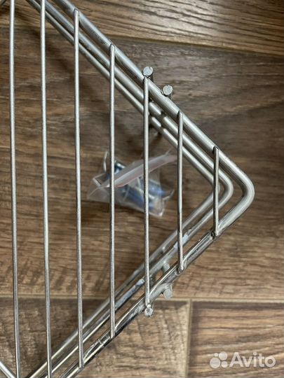 Угловая полка из нержавеющей стали новая