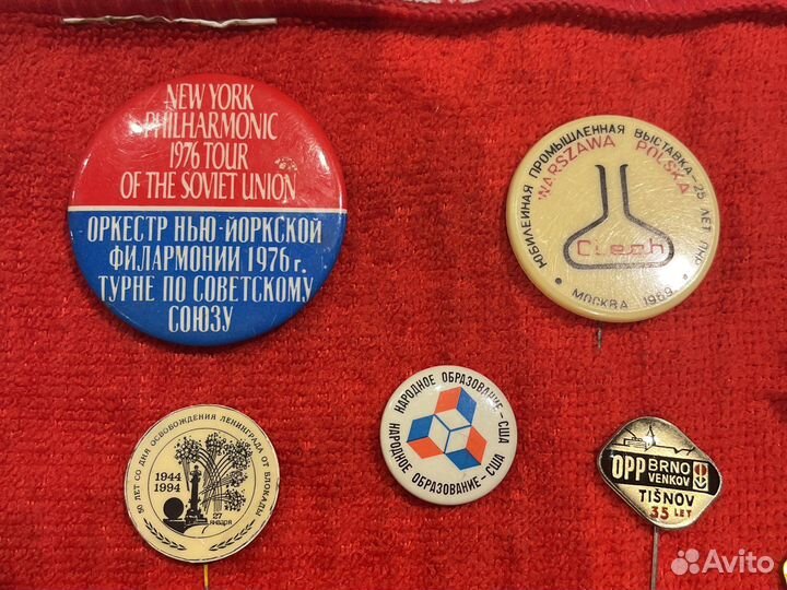 Значки времен СССР разные, зарубежные