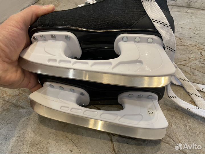 Коньки хоккейные детские 35 размер decathlon