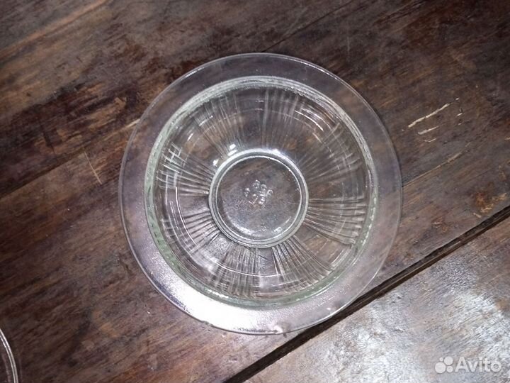 Стеклянная сахарница СССР