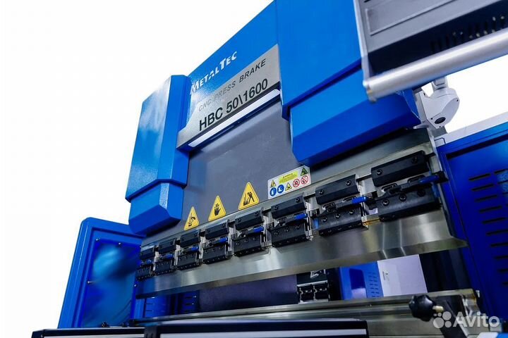 Гидравлический листогибочный пресс hbс 50/1600 4+1