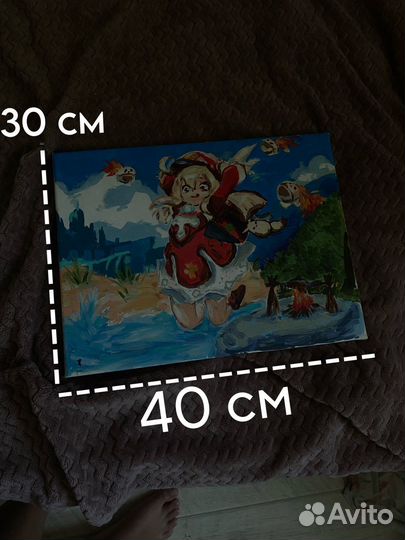 Картина геншин с Кли