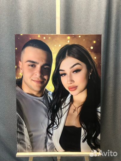 Портрет по фото / Картина на холсте