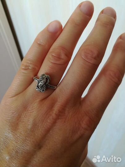 Серебряное кольцо советское 17,5 размер