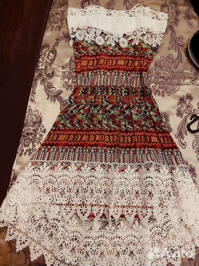 Летний сарафан со шлейфом