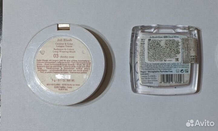 Clarins румяна 03, catrice 020