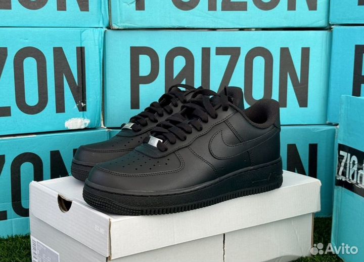 Кроссовки nike air force 1 черные