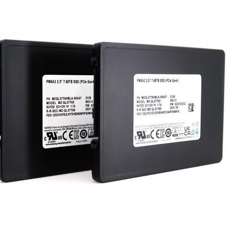 [PM9A3] Samsung 7.68tb Mzql27t6hbla-00a07 Pm9a3