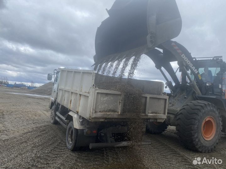 Щебень песок отсев пгс земля