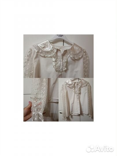 Блузка школьная 146 152, 158, 164+