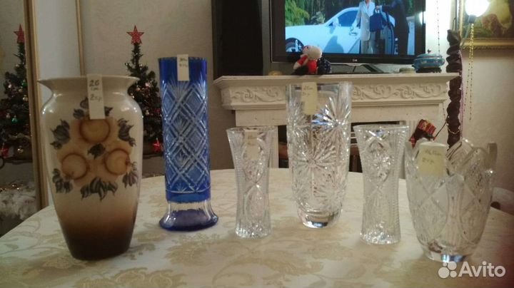 Конфетница хрусталь с серебром 875 пробы