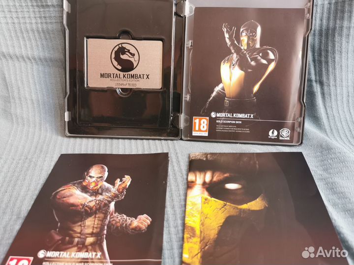 Steelbook mortal kombat X kollectors edition PS4
