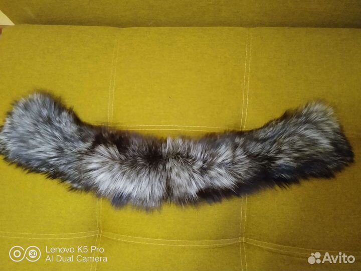 Меховой воротник енот мех