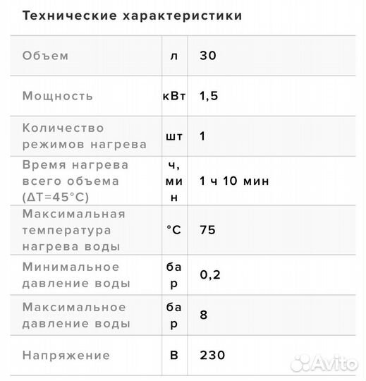 Водонагреватель Ariston 30л б/у