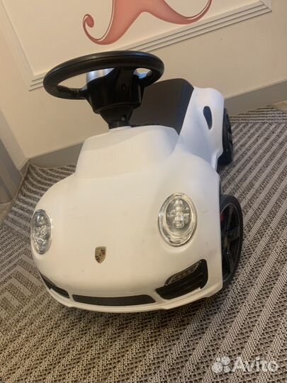 Машинка каталка Porsche 911 Turbo S белая