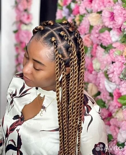 Заплести афро косички