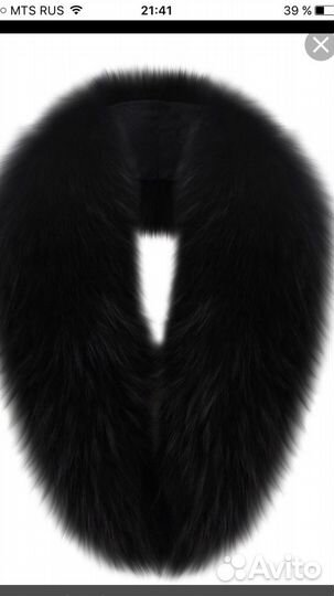 Женский воротник меховой из песца