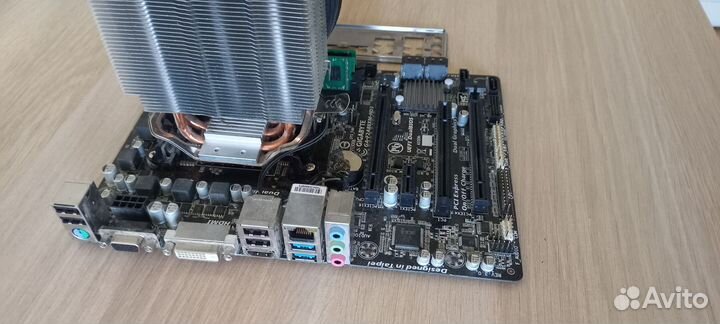 Материнская плата с процессором 4 ядра, 8гб озу