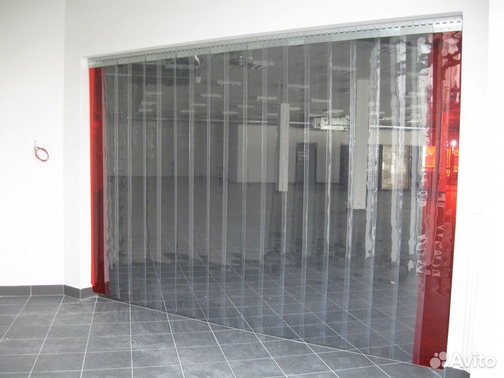 Занавесы прозрачный пвх полоса