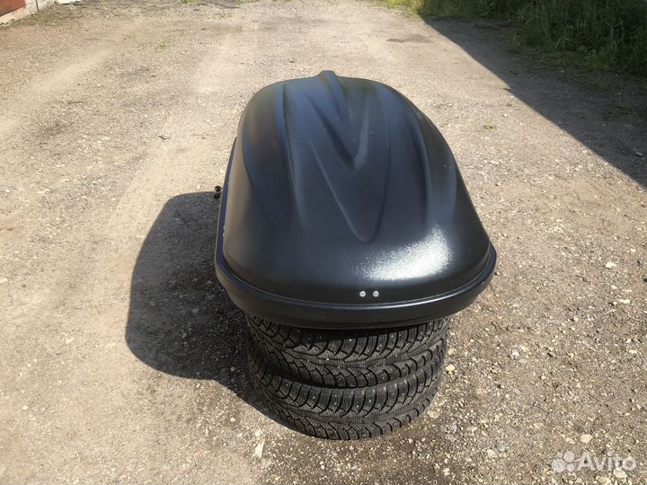 Автобокс на крышу Черный Turino Compact (360 л)