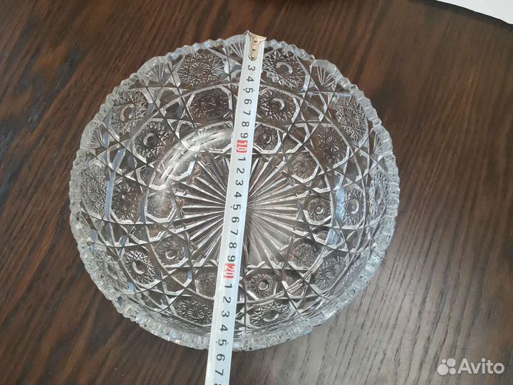 Хрустальный салатник, ваза для фруктов