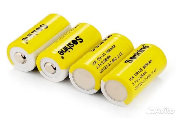 Аккумулятор Li-Ion Soshine 16340 - 3,7 V - 800 mAh