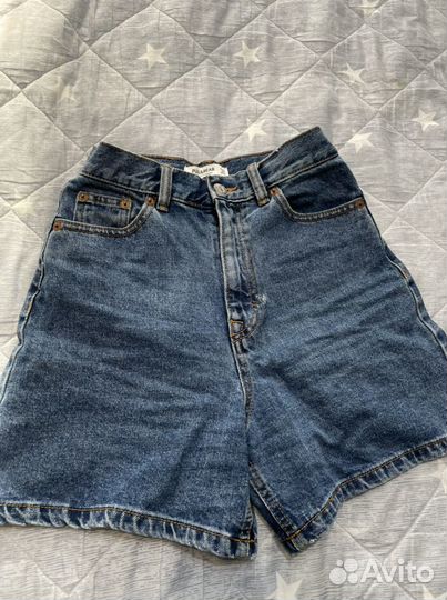 Шорты джинсовые pull and bear