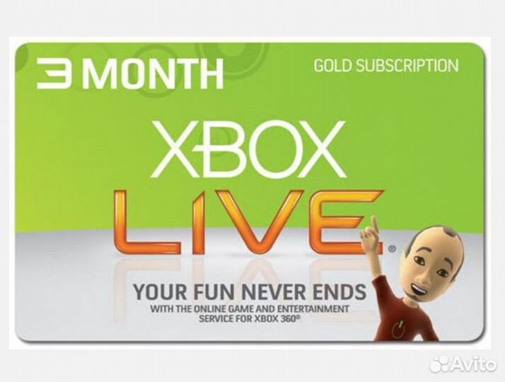 Подписка Xbox Live Gold на 3 месяца