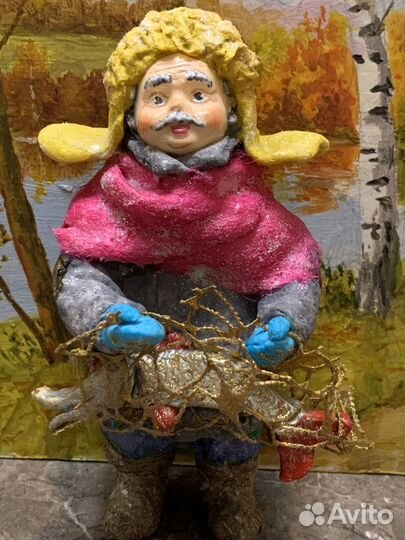 Ватные игрушки на елку