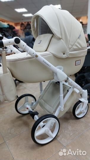 Коляска 2в1 Adamex Luciano Deluxe (бежевая)