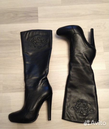 Сапоги кожаные