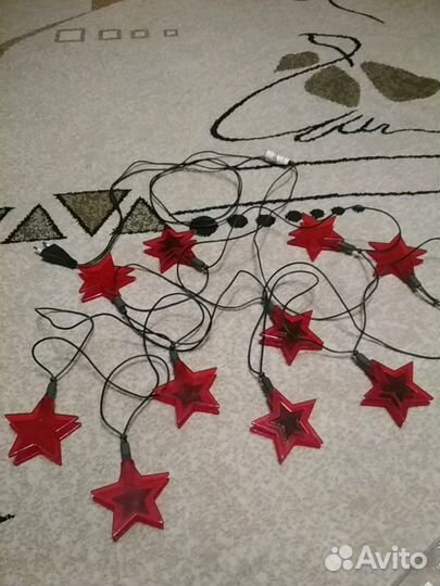 Электрогирлянда-10 звёзд