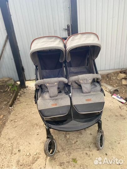 Прогулочная коляска для двойни бу