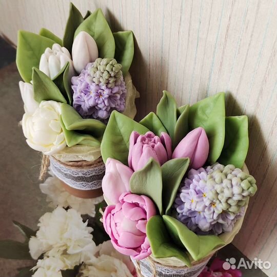 Букет из мыла, мыло ручной работы