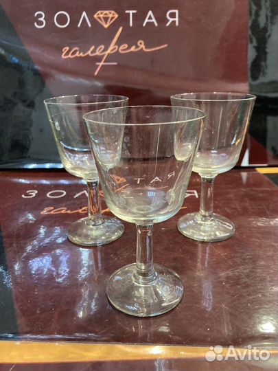 Рюмки тонкое стекло 3 штуки