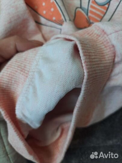 Кофта+жилетка для девочки 6-9 мес