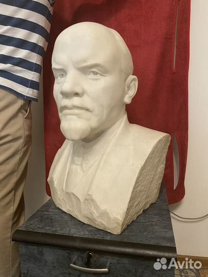 Бюст Ленина мрамор большой