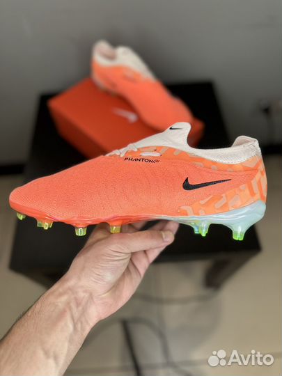 Футбольные бутсы nike phantom orange