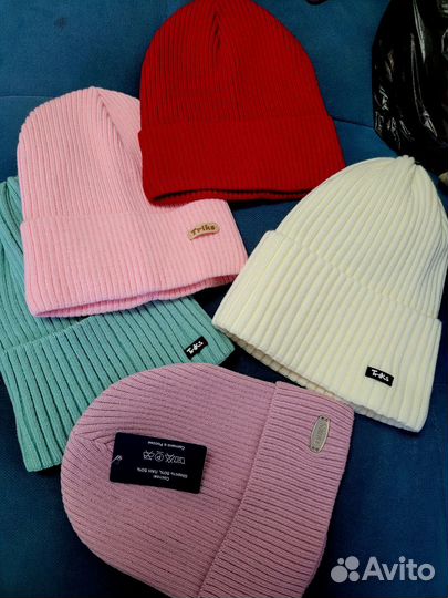 Шапка с отворотом и хб подкладой